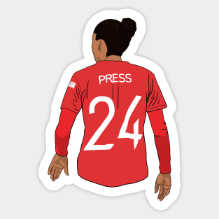 Christen Press 24 MUWFC Sticker